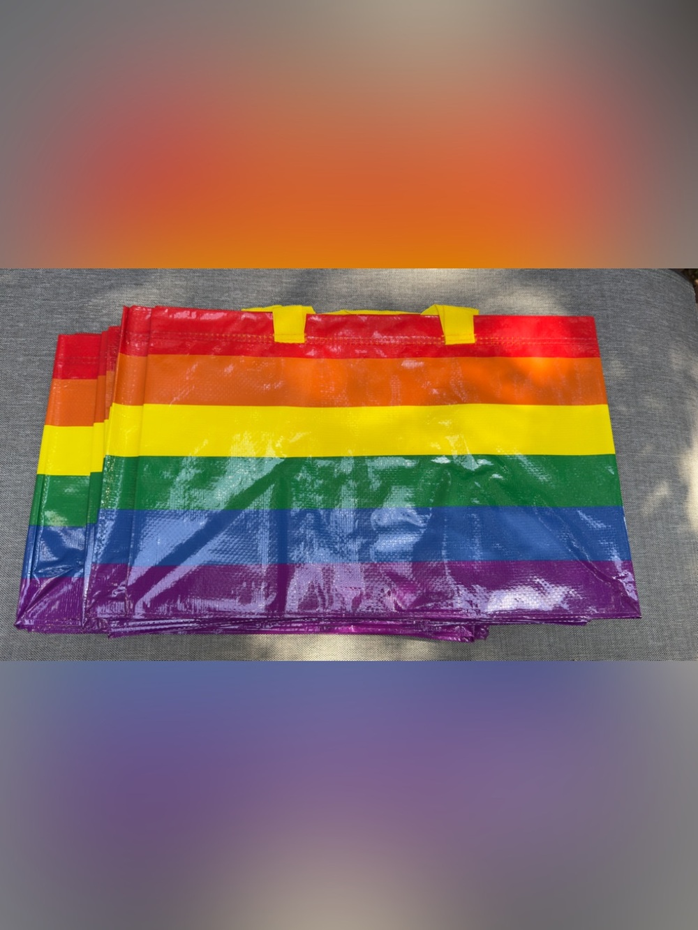 5 x IKEA Rainbow Bag Bundle- Large Bags NEW